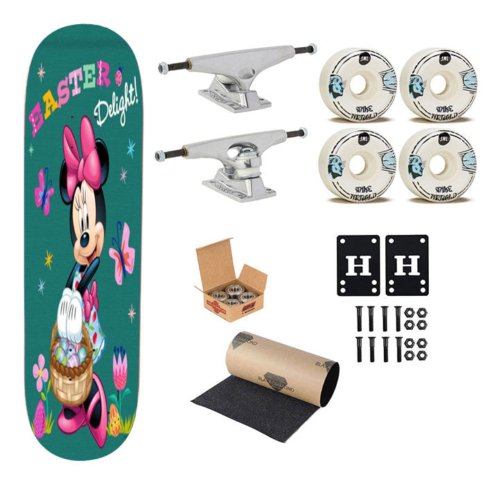 Minnie Easter Delight Skateboard Complete Board 8.0" X 31.75"