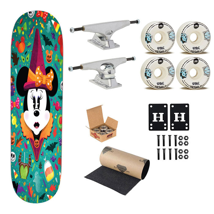 Minnie Mouse Halloween Skateboard Complete Board 8.0" X 31.75"