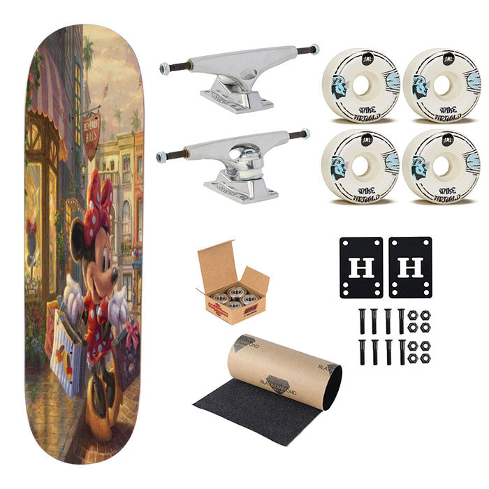 Minnie Rocks The Dots On Rodeo Drive Skateboard Complete Board 8.0" X 31.75"