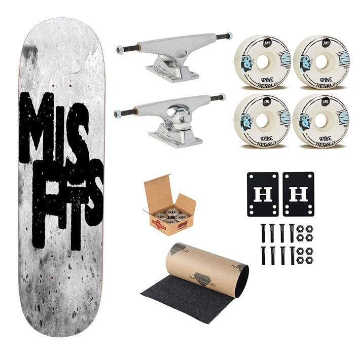Misfits Alphabet Skateboard Complete Board 8.0" X 31.75"