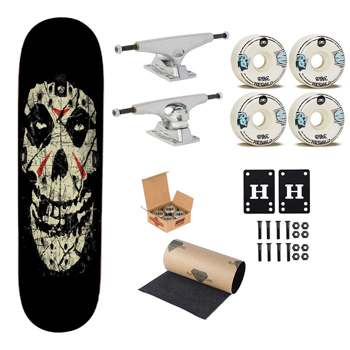 Misfits X Jason Voorhees Mask Skateboard Complete Board 8.0" X 31.75"
