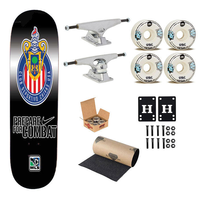 Mls Chivas Usa Gradient Skateboard Complete Board 8.0" X 31.75"
