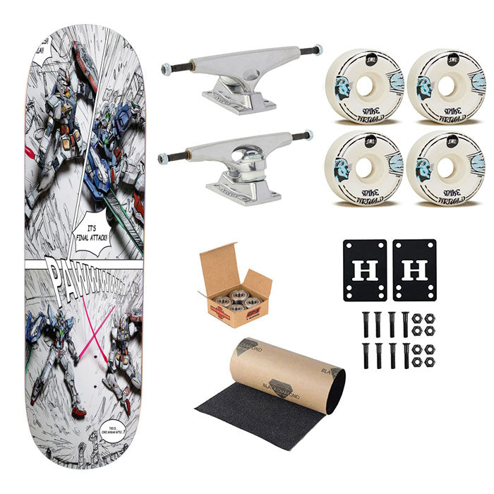 Mobile Suit Gundam Skateboard Complete Board 8.0" X 31.75"