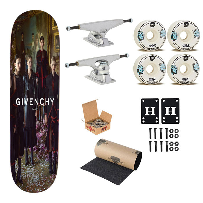 Models Of Givenchy Paris Skateboard Complete Board 8.0" X 31.75"