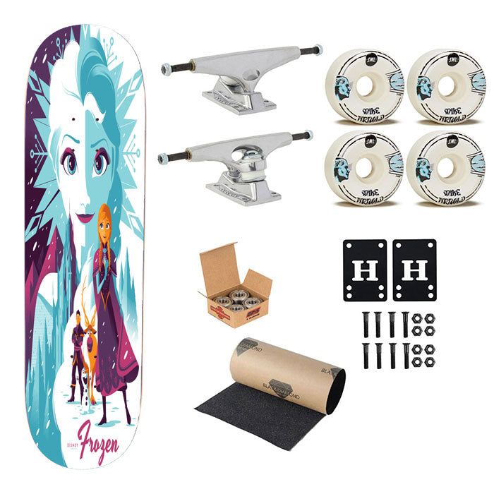 Mondo Frozen Disney Minimalist Poster Skateboard Complete Board 8.0" X 31.75"