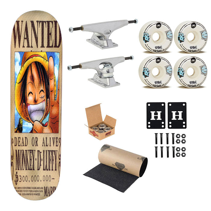 Monkey D. Luffy Skateboard Complete Board 8.0" X 31.75"