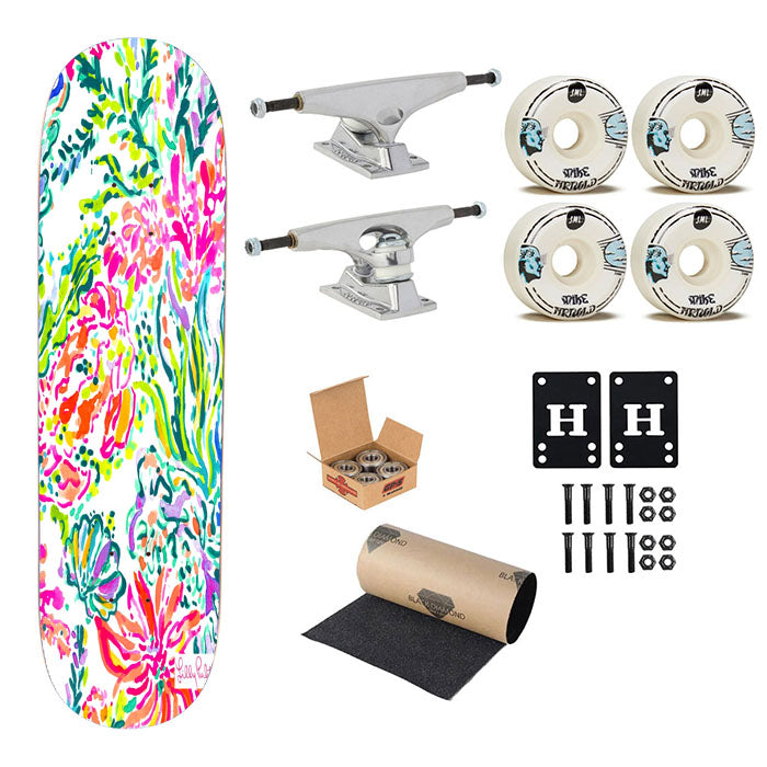 Monogram Lilly Pulitzer Skateboard Complete Board 8.0" X 31.75"