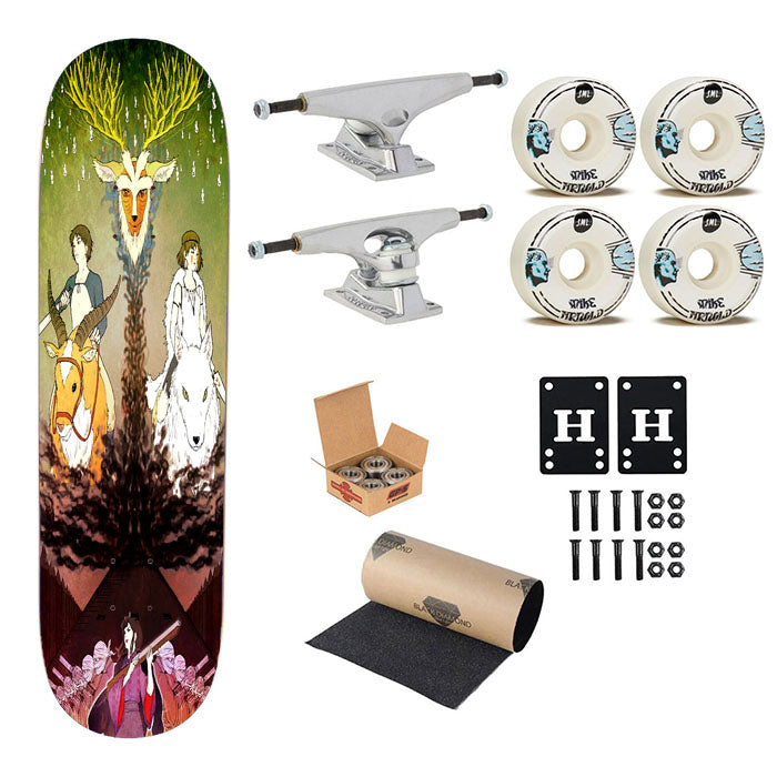 Mononoke Hime Skateboard Complete Board 8.0" X 31.75"