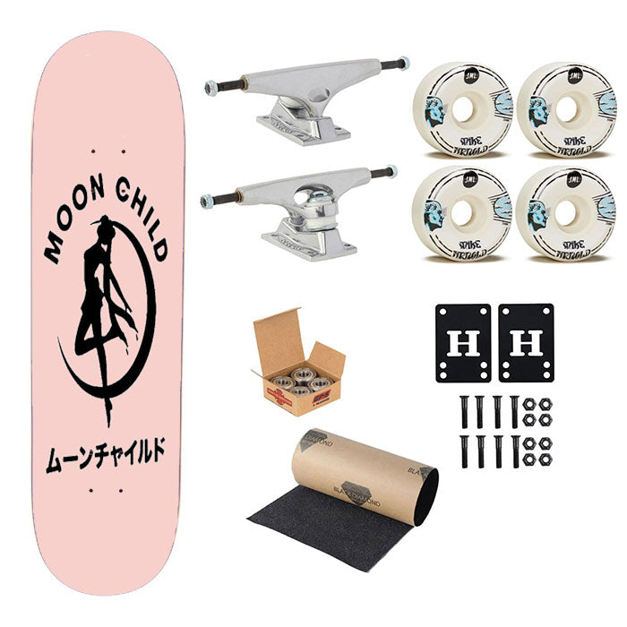 Moon Child Sailor Moon Harajuku Pink Skateboard Complete Board 8.0" X 31.75"