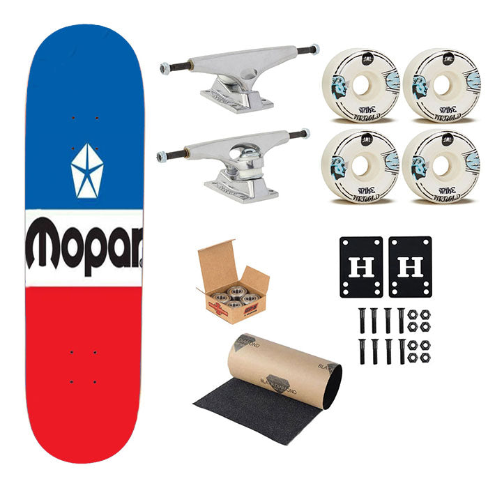 Mopar Flag Skateboard Complete Board 8.0" X 31.75"