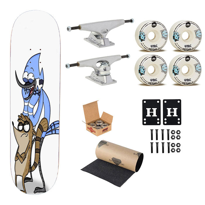 Mordecai Rigby Regular Show Skateboard Complete Board 8.0" X 31.75"