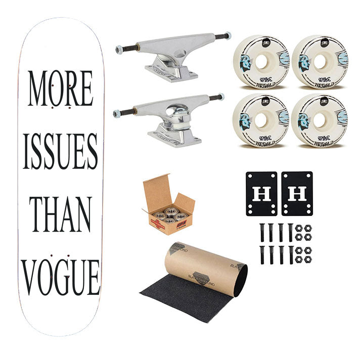 More Issues Than Vogue Skateboard Complete Board 8.0" X 31.75"