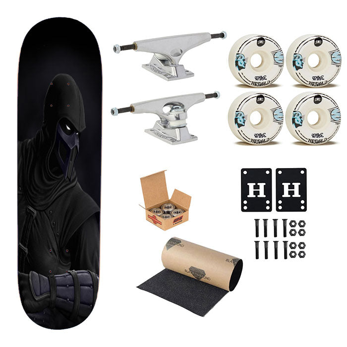 Mortal Kombat Noob Saibot Skateboard Complete Board 8.0" X 31.75"