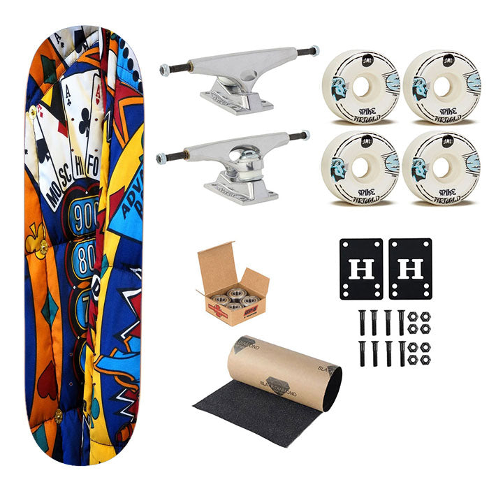 Moschino Pattern Blanket Wallpaper Skateboard Complete Board 8.0" X 31.75"