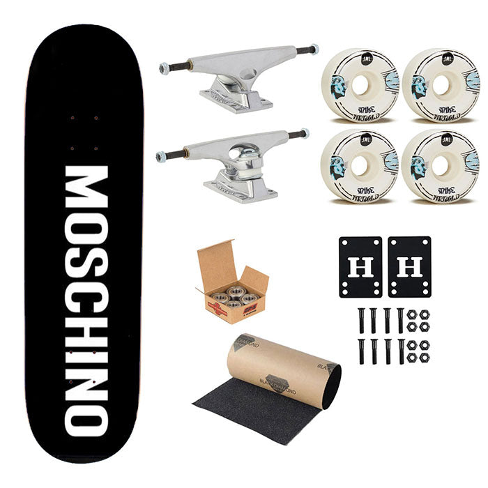 Moschino Text Skateboard Complete Board 8.0" X 31.75"