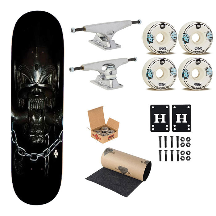 Motorhead Chain Demon Skateboard Complete Board 8.0" X 31.75"