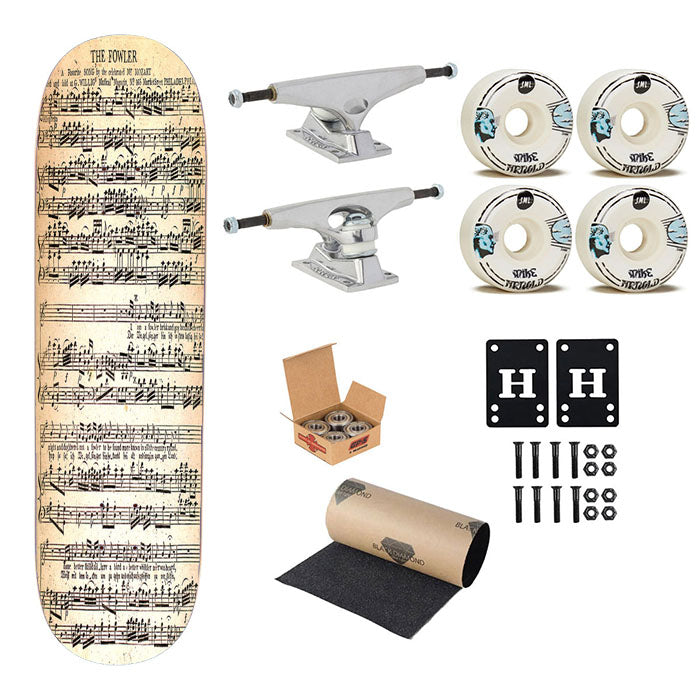 Mozart Music Vintage Skateboard Complete Board 8.0" X 31.75"