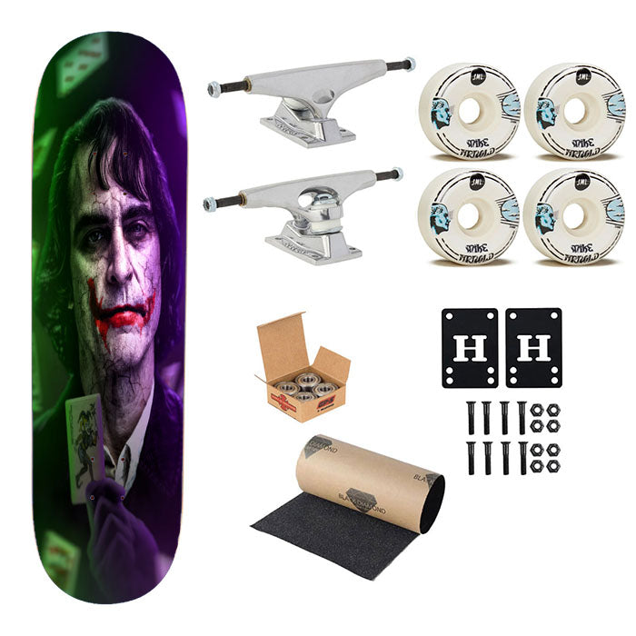 Mr Crazy Joker Skateboard Complete Board 8.0" X 31.75"