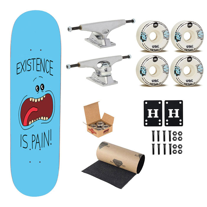 Mr Meeseeks Skateboard Complete Board 8.0" X 31.75"
