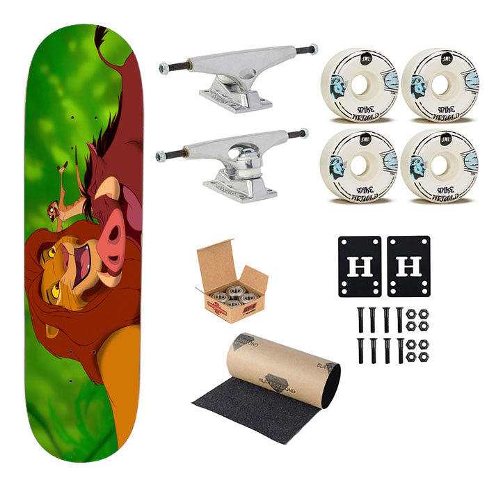 Mufasa And Friends The Lion King Skateboard Complete Board 8.0" X 31.75"