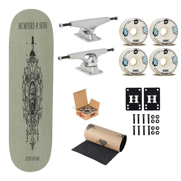 Mumford And Sons Music Skateboard Complete Board 8.0" X 31.75"