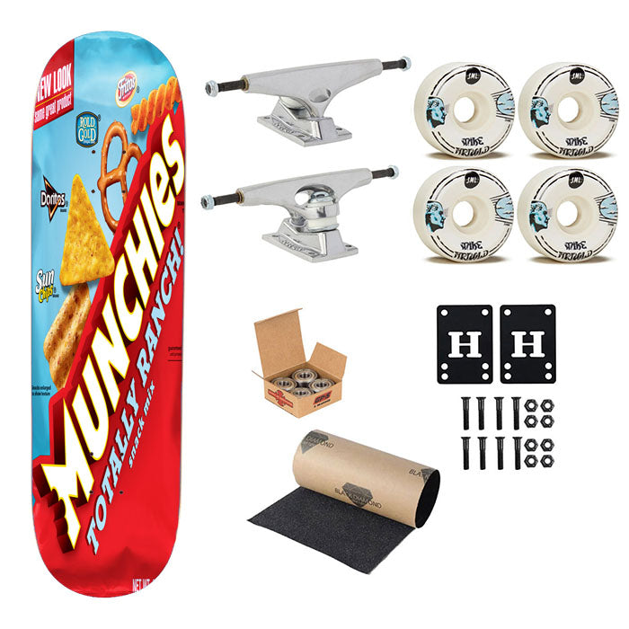 Munchies Totally Ranch Snack Mix Sun Chips Doritos Rold Gold Fritos Skateboard Complete Board 8.0" X 31.75"