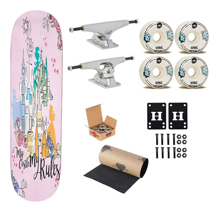 My Castle My Rules Skateboard Complete Board 8.0" X 31.75"