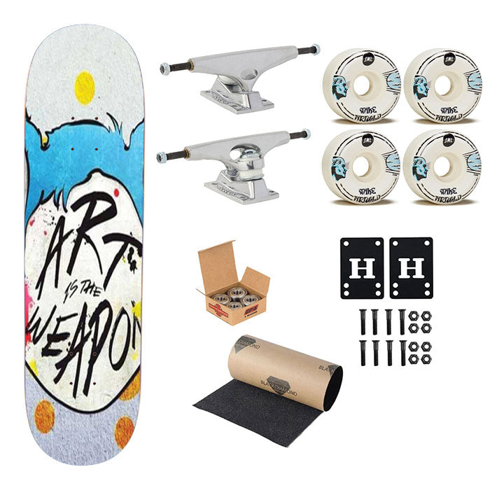 My Chemical Romance Art Weapon Skateboard Complete Board 8.0" X 31.75"