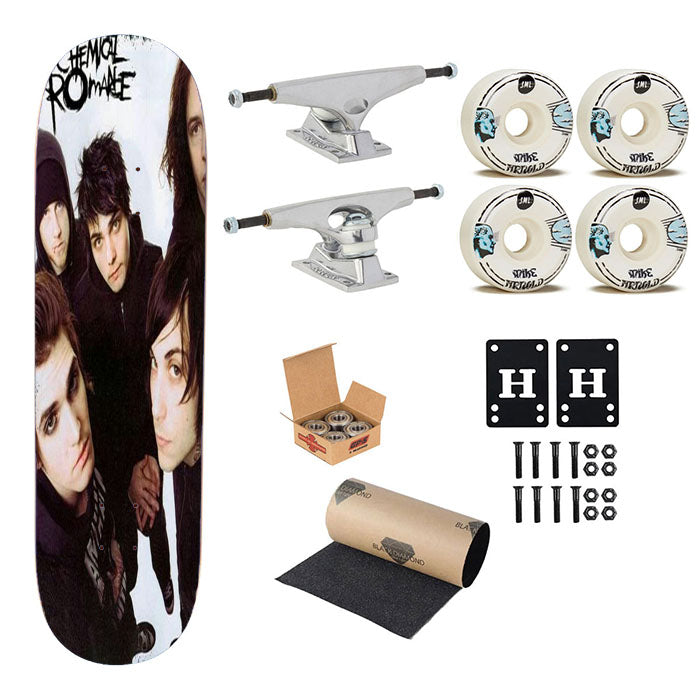 My Chemical Romance Poster Skateboard Complete Board 8.0" X 31.75"