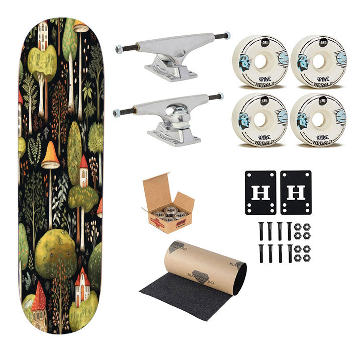 Mystical Enchanted Forest Skateboard Complete Board 8.0" X 31.75"