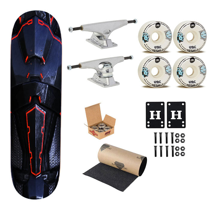 N7 Mass Effect Armor Skateboard Complete Board 8.0" X 31.75"