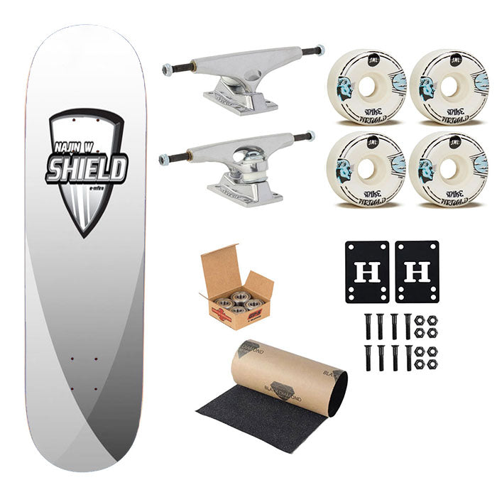 Najin W Shield Skateboard Complete Board 8.0" X 31.75"