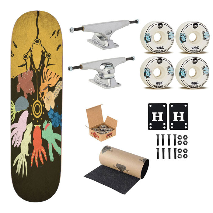 Naruto And 9 Tails Bijuu Skateboard Complete Board 8.0" X 31.75"