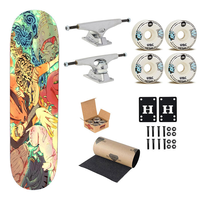 Naruto Cartoon Art Skateboard Complete Board 8.0" X 31.75"