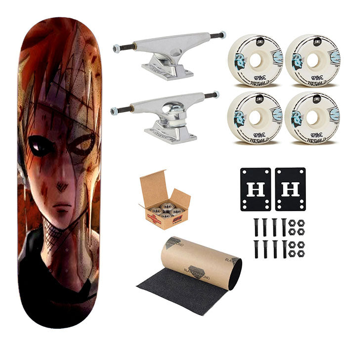 Naruto Cartoon Scary Skateboard Complete Board 8.0" X 31.75"