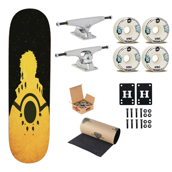 Naruto Energy Biju Mode Skateboard Complete Board 8.0" X 31.75"