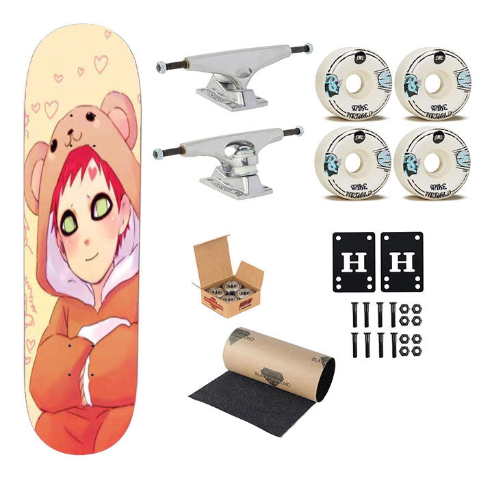 Naruto Gaara Zerochan Skateboard Complete Board 8.0" X 31.75"