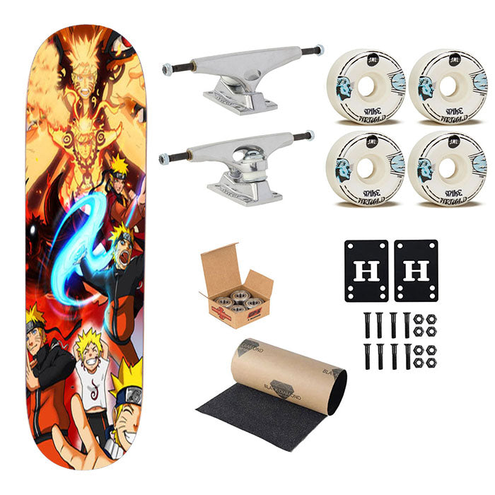 Naruto Hokage Kyubi Skateboard Complete Board 8.0" X 31.75"