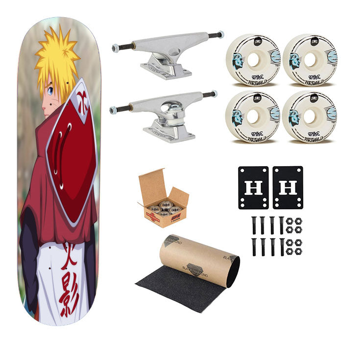 Naruto Hokage Minato Skateboard Complete Board 8.0" X 31.75"