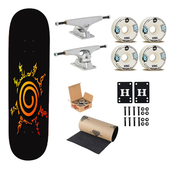Naruto Kyuubi Seal Skateboard Complete Board 8.0" X 31.75"