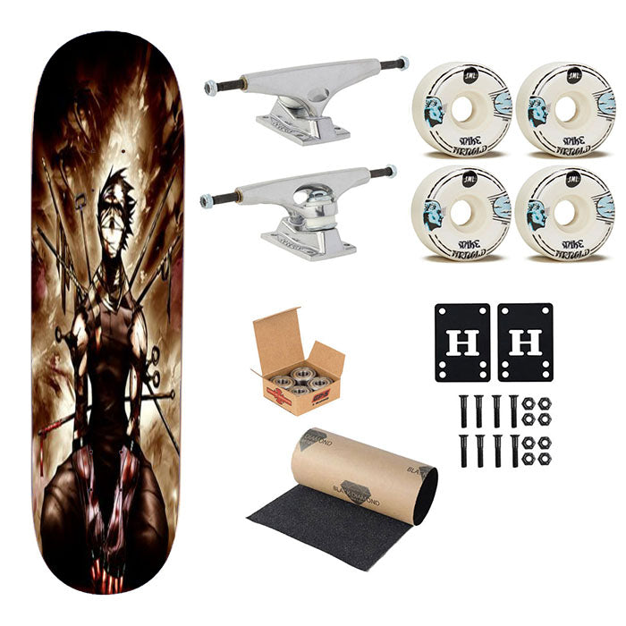 Naruto Zabuza Momochi Skateboard Complete Board 8.0" X 31.75"