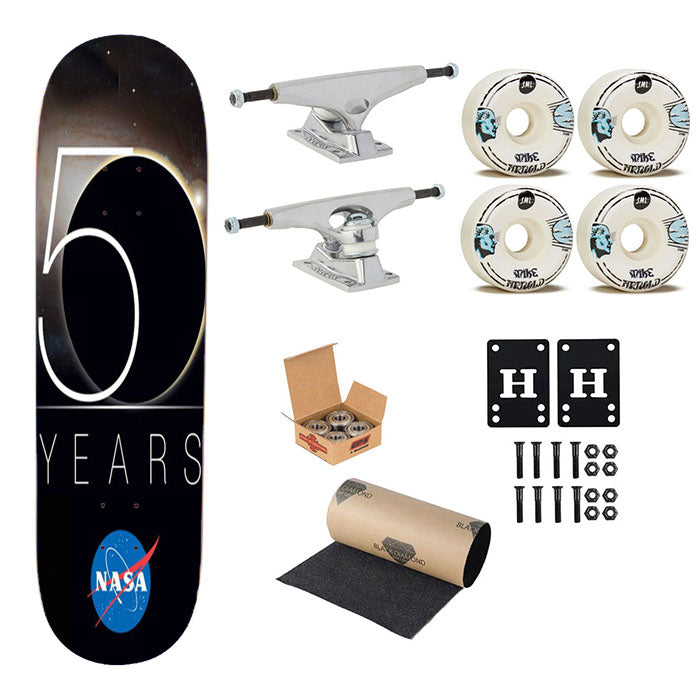 Nasa 50 Years Skateboard Complete Board 8.0" X 31.75"