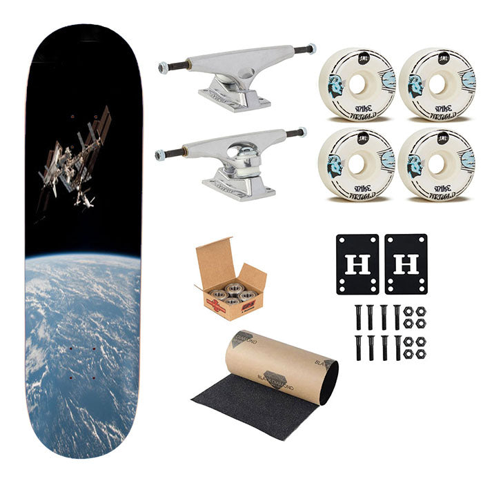 Nasa Satellite Skateboard Complete Board 8.0" X 31.75"