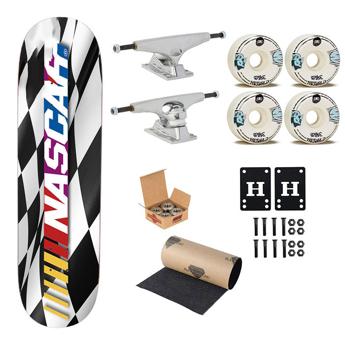 Nascar Logo Skateboard Complete Board 8.0" X 31.75"