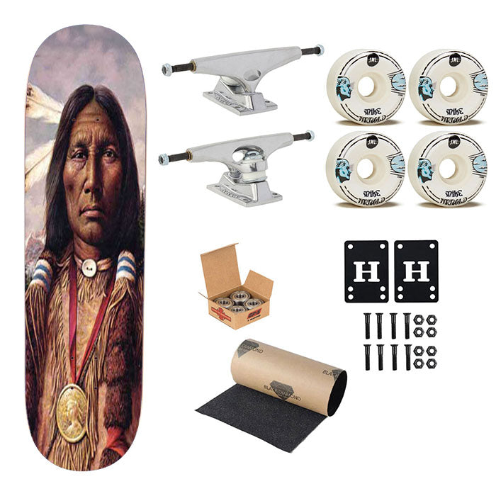 Native American Skateboard Complete Board 8.0" X 31.75"