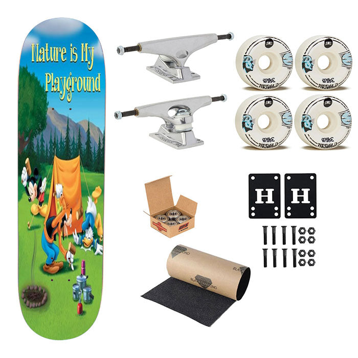 Nature Is My Playground Camping Skateboard Complete Board 8.0" X 31.75"