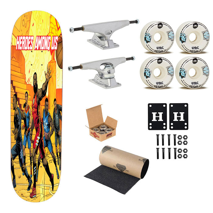 Nba Sport Marvel Avengers Cover Skateboard Complete Board 8.0" X 31.75"