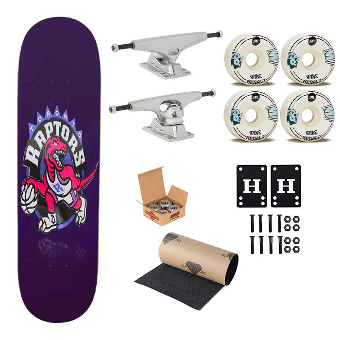 Nba Toronto Raptors Basketball 002 Skateboard Complete Board 8.0" X 31.75"
