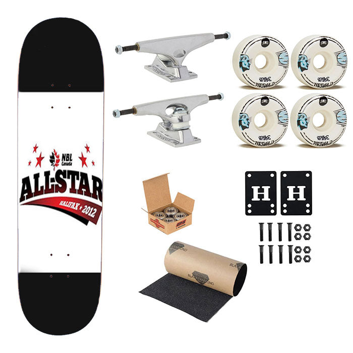 Nbl All Star Halifax 0 Skateboard Complete Board 8.0" X 31.75"