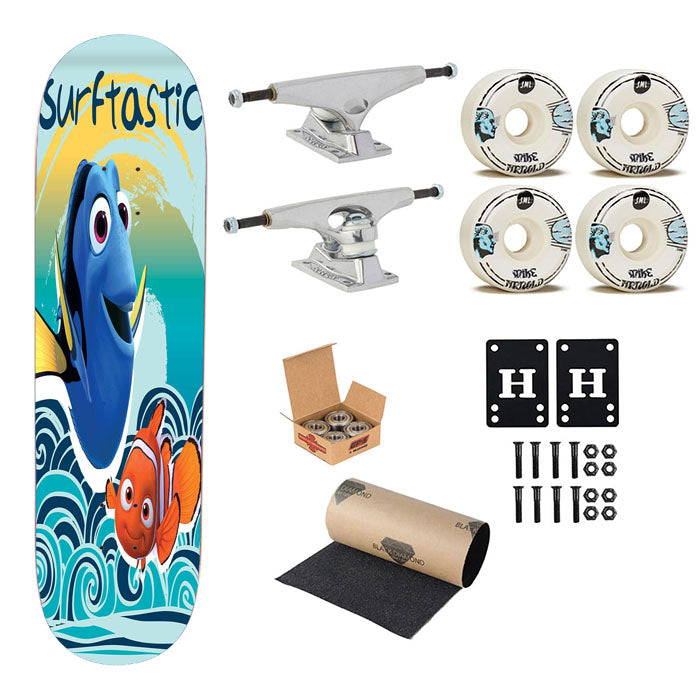 Nemo & Dory Surftastic Skateboard Complete Board 8.0" X 31.75"